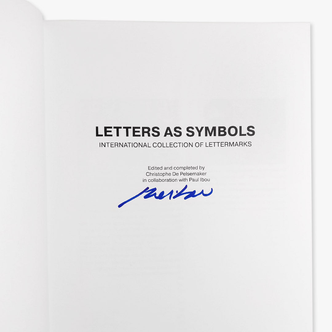 SIGNED by Paul Ibou - Letters As Symbols